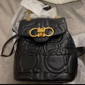 Salvatore Ferragamo quilted leather backpack. NWOT